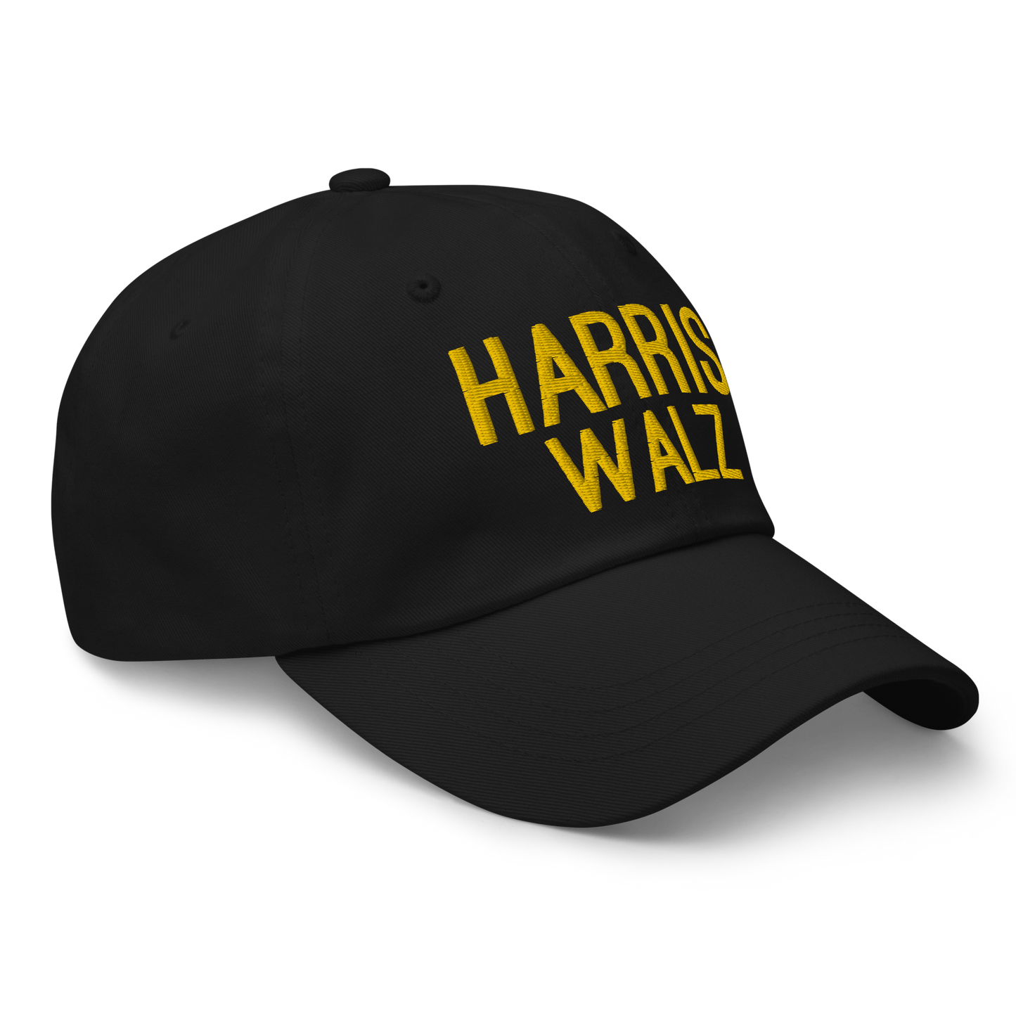 Harris Walz Black & Gold Dad Hat