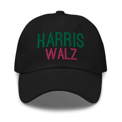 Harris Walz Pink & Green Dad Hat