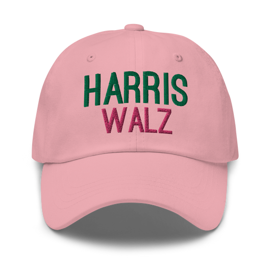 Harris Walz Pink & Green Dad Hat