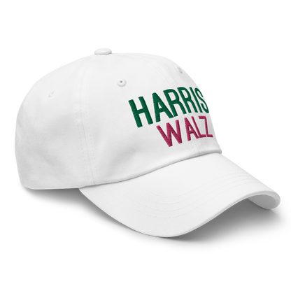 Harris Walz Pink & Green Dad Hat