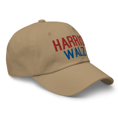 Harris Walz Blue & Red Dad Hat